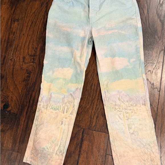 We The Free Maggie Desert Scene Button-Fly 100% Cotton Pants - Picture 3 of 9